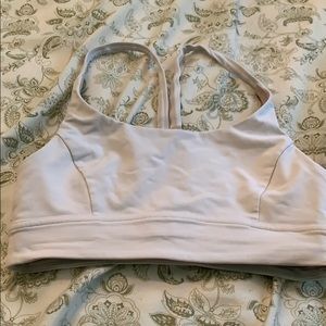 White Lululemon sports bra